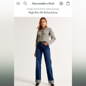 Abercrombie high rise 90s relaxed jeans